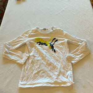 Puma boys long sleeve tee shirt worn‎ once EUC medium 10/12